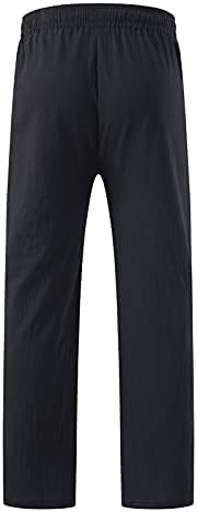 Pantaloni de picioare late pentru bărbați Diyago plus dimensiune pantaloni cu talie elastică ușoară cu talie elastică, pantalon