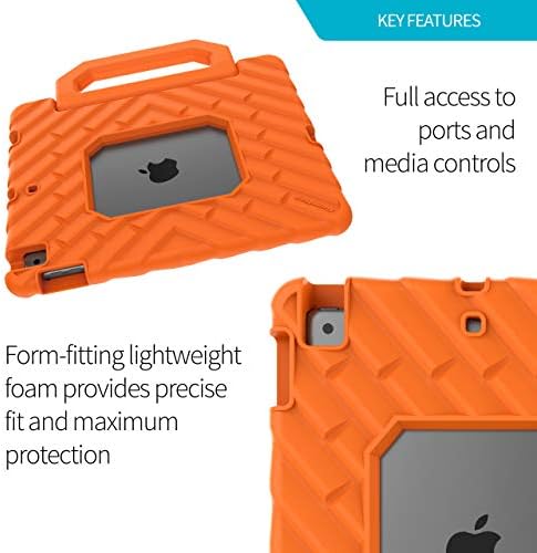 Carcasa iPad Gumdrop Foamtech se potrivește Apple iPad 10.2 . Proiectat pentru studenți K-12, profesori și săli de clasă-bare