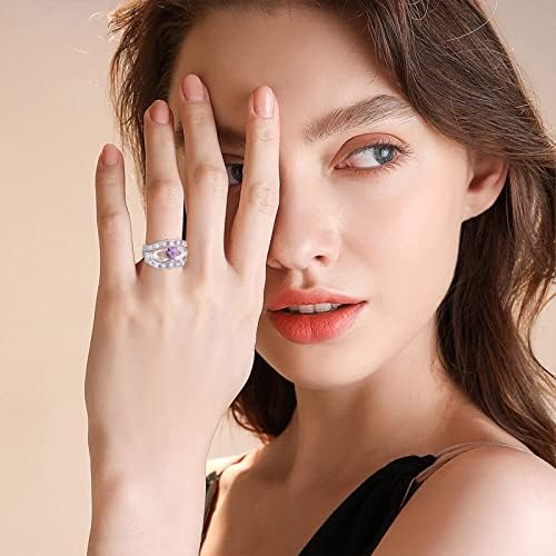 Inele pentru femei 2023 Cadouri de ziua de naștere inel complet Drop Lover apă în formă de diamant moda inel gol Inele