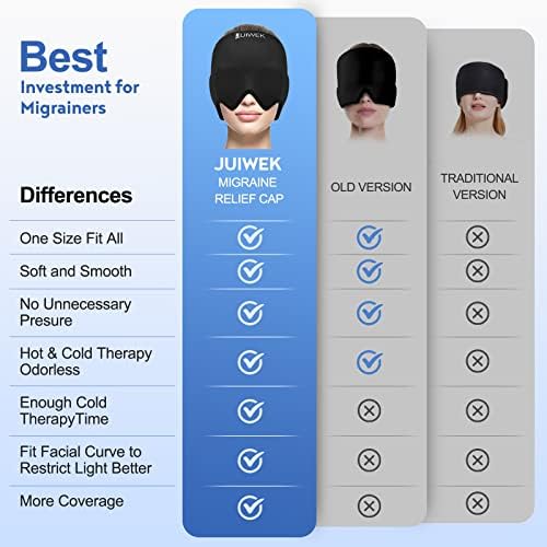 Migrena Ice Head Wrap-cefalee Relief Hat pentru migrena cu Hot & amp; terapie rece-flexibil Ice Head Wrap pentru ochi umflati-compresa