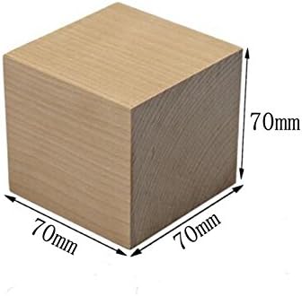 Cuburi de lemn netede goale naturale-2-3 / 4 Inch-blocuri pătrate din lemn de artizanat neterminate pentru blocuri foto și