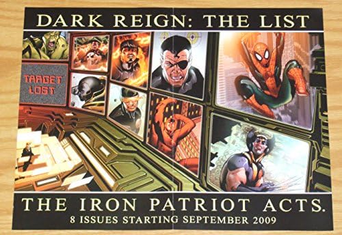 Daredevil 500/Dark Reign: Lista Promo cu două fețe - 10,25 x 13.25 - Marvel; poster