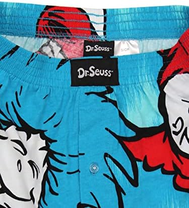 Dr. Seuss Button pentru bărbați Fly Boxer Lounge Pantaloni scurți