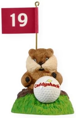 Hallmark Golf Caddyshack Ornament Teed-off Gopher Brand Nib 2009 Crăciun