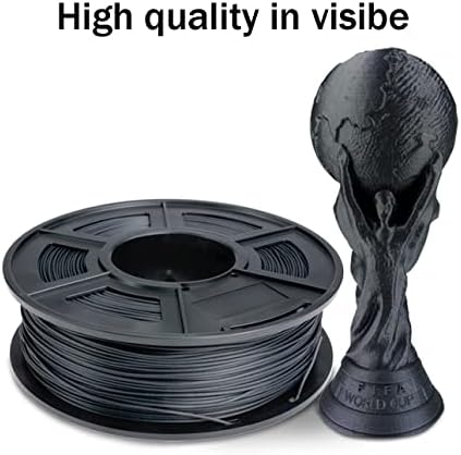 PLA Filament din fibră de carbon | Filamentul de imprimantă 3D | 1,75mm 1kg/2.2lbs | Precizia dimensiunii +/- 0,02 mm Filament