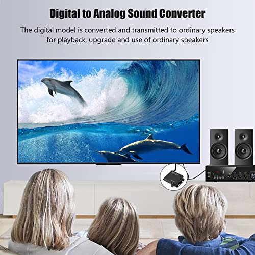 KAUFPART Digital la analogic convertor de sunet mare integrat Dc5v2a Stereo Bluetooth convertor de sunet pentru Home Theater
