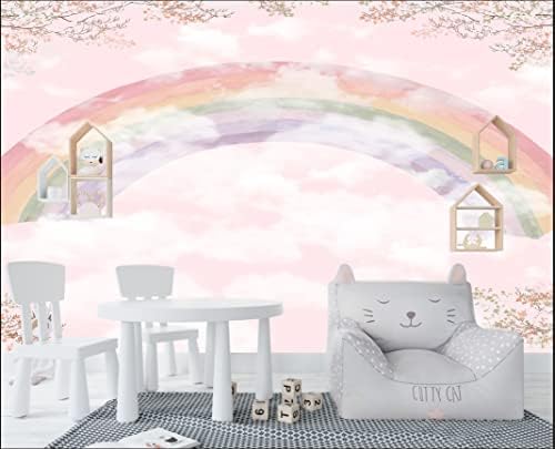 Tapet pentru camera copiilor Rainbow Wall Mural detașabil pentru copii tapet impermeabil dormitor living autoadeziv inci)