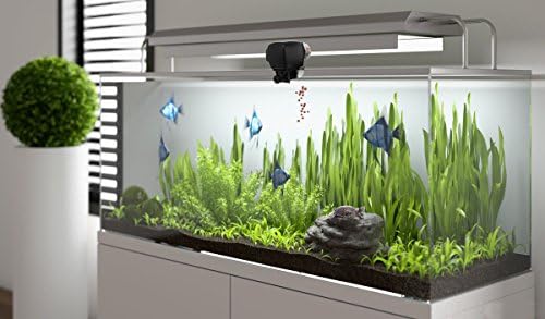 Ycozy alimentator automat de pește rezistent la umiditate alimentator Electric Auto pentru pește pentru acvariu alimentator