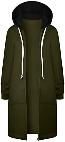 Cokuera Paltoane de iarnă pentru femei Fashion Fall Fall Loose Casual Zip Cardigan Padded Color Block cu mâneci lungi Jacheta