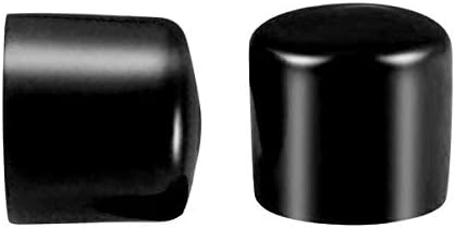 Șurub Filet protecție Maneca PVC cauciuc rotund tub Bolt capac capac Eco-Friendly negru 33mm ID 100pcs