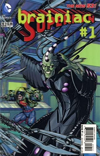 Superman 23.2 VF / NM; DC carte de benzi desenate / nou 52-Lenticular-Brainiac