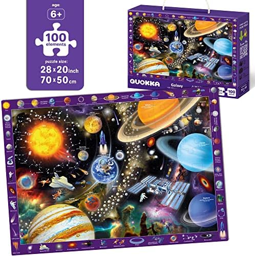100 de piese puzzle-uri jocuri pentru copii vârstele 4-8-3 Pack podea puzzle-uri pentru copii 8-10 ani de QUOKKA-lume Statele