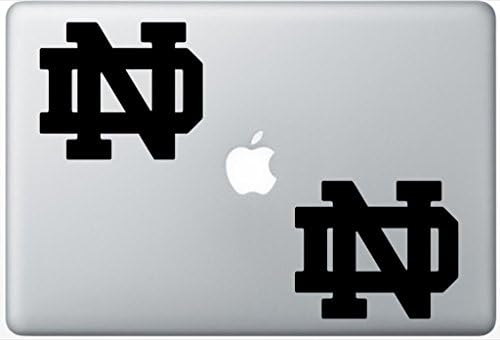 Logo -ul Notre Dame Henrydecalzd0394 Set de două, decal, autocolant, laptop, mașină, camion