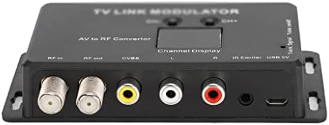 LHLLHL UHF TV TV Modulator AV la RF Converter IR Extender cu 21 canale PAL/NTSC Opțional Plastic Negru