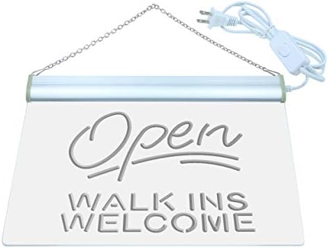 AdvPro J398-B Open Walk Ins Welcome Barber Shop nou Sign Light