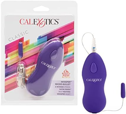 Calexotics Whisper Micro Bullet - Self încălzire Vibrator de buletin cu fir de încălzire - Telecomandă Jucării sexuale pentru