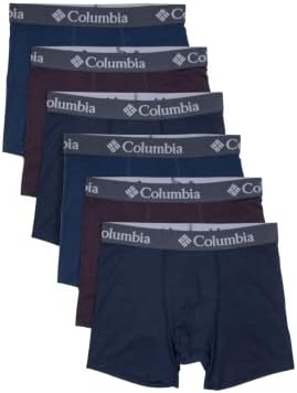 Columbia bărbați Poliester Spandex Boxer scurt 6 Pack