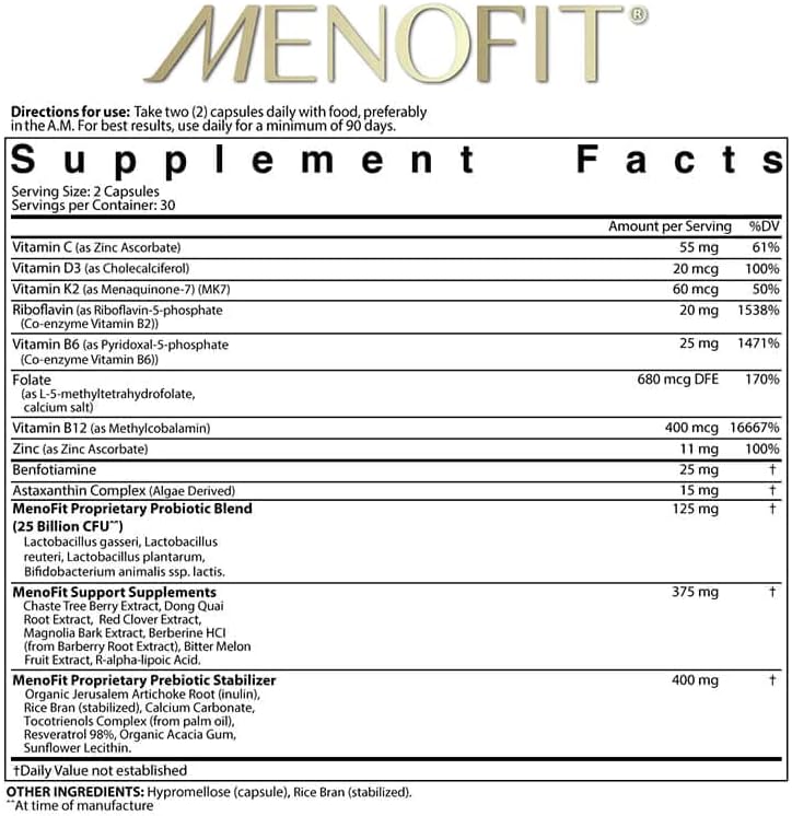 MenoFit și Dim-Dim supliment + D3 și Probiotic complet - Suport complet pentru menopauză-pachet și Salvare