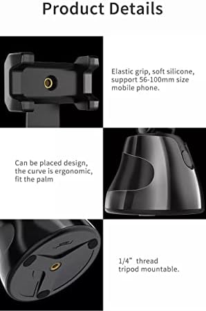 Win4 Oferte de rotație de 360 ​​° FACE TODE Telefon Montare Stand Smart Shooting Thooting - Urmărirea automată a telefonului