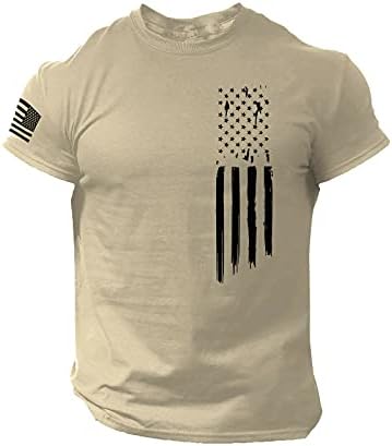Cămăși patriotice pentru bărbați Cu mânecă scurtă, tricou cu steag American pentru bărbați cămăși patriotice Vintage 4 iulie