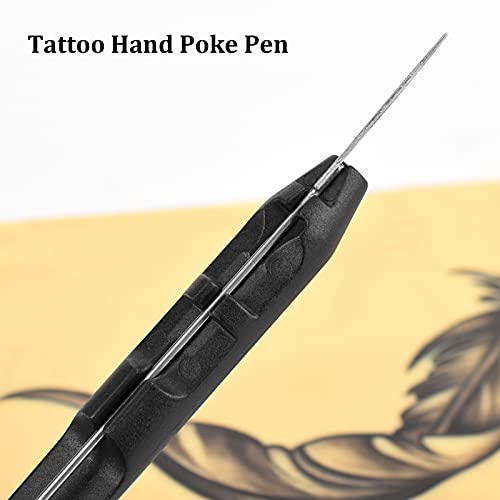 Tatuaj mână Poke Pen, tatuaj mână Poke și Stick Kit, Premium tatuaj mână Poke Pen curat & amp; Safe tatuaj mașină DIY tatuaj