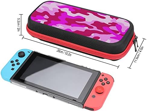 Carcasă de transport camo roz pentru comutator Lite Portable Travel Storage Storage pentru jocuri de accesorii