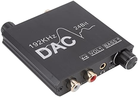Convertor Digital în Analog de 192 kHz, Pcm în L R RCA, acceptă bit 24 S PDif intrare Bitstream, aliaj de aluminiu, mufă RCA