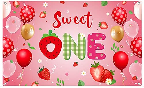 OSNIE căpșuni dulce un fundal pentru fete copii Fructe de vară Strawberry Party Decor Berry fotografie fundal Banner Strawberry