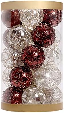 Eesll Balls de Crăciun Ornamente cu minge de Crăciun ATMOSFERE FESTIVE DECOrație Ball Ball Ball Balls Color Shoutproof Ornament
