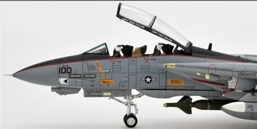 Century Wings F-14A Tomcat VF-154 Black Knights NF100 2000 Versiunea îngenuncheată Flap & Slat Down 1/72 Aeronave Diecast Model