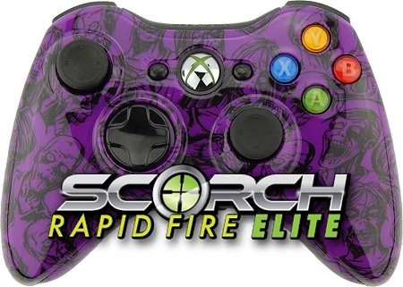 Purple Zombie Scorch Elite Rapid Fire Controller pentru Xbox 360