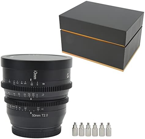 Obiectiv de cameră pentru montare L, 50mm T2. 0 obiectiv cinematografic cu focalizare manuală pentru FP FPL, S1 S1R S1H S5,