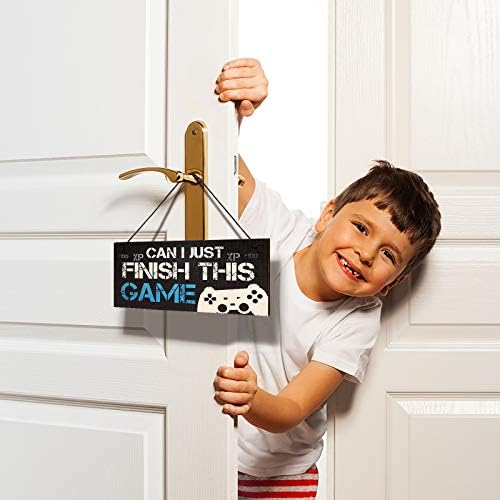 Amuzant Gamer cadou Gaming semn pentru băieți dormitor usa om pestera fiul ziua de nastere Xmas cadou perete Decor
