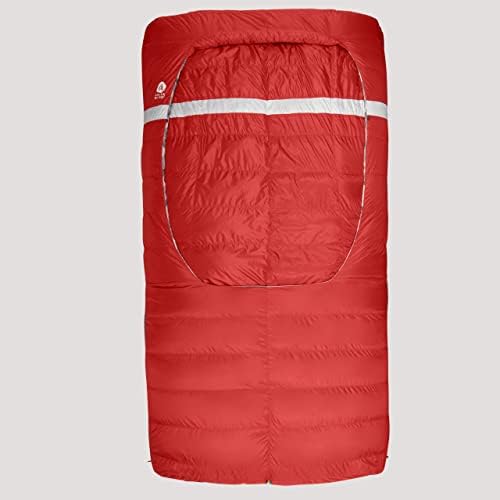 Sierra Designs Backcountry Bed - sacul de dormit de 20 de grade, design fără fermoar, 650 de izolare Dridown, tabără și pat