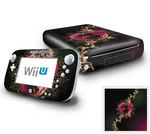 Nintendo Wii U Console și Gamepad Decal Skin Sticker - Mystic Hearts