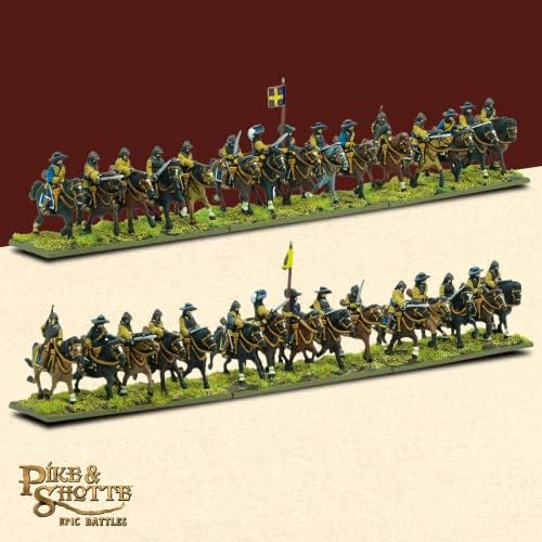 Wargames livrat - Pike & Shotte Epic Battles - Treizeci de ani cavalerie de război - 28 mm în miniatură, cifre cu mai multe