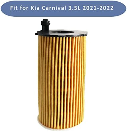 AQXMIOE Înlocuiți 26320-3N000 Filtru de ulei de motor cu garnituri potrivite pentru Kia Carnival Genesis G80 2021 2022 2023,