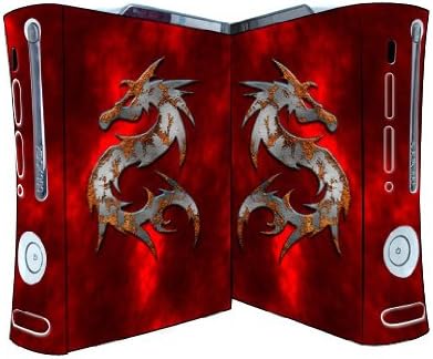 Bundle Monster Vinyl Skins Accesoriu Pentru Consola De Jocuri Xbox 360-Cover Faceplate Protector Autocolant Art Decal-Red Dragon