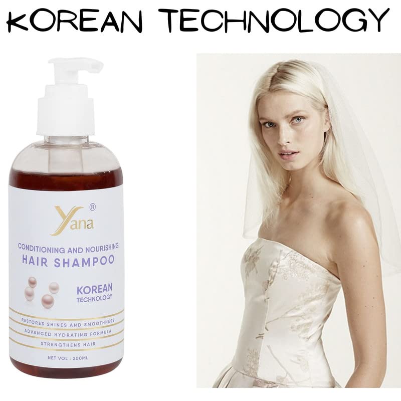 Șampon de păr Yana cu tehnologie coreeană șampon pe bază de plante pentru mătreață și cădere a părului