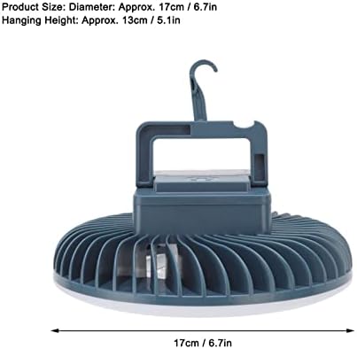 Ventilatoare de tavan yosoo cu lumini, ventilator de tavan lumină portabilă de camping ventilator de camping lumină LED Lumină