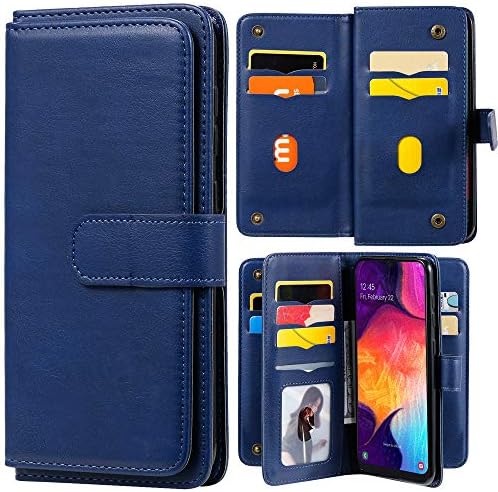 XYX portofel caz pentru LG Velvet 5g, Crazy Horse model PU piele Flip portofel pungă caz Kickstand cu 6 sloturi pentru carduri,