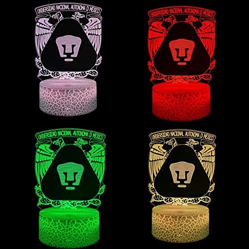 3D LED Night Light fotbal Futbol Mexicano cracare bază 7 Culoare USB Baterie Touch cel mai bun pentru cadouri lampă