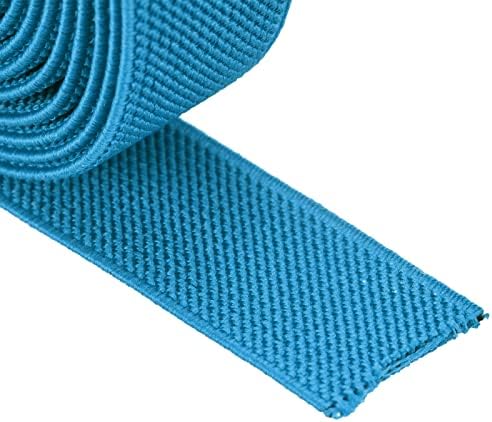 Meccanixity Twill Banda elastică largă cu două părți duble 1,5 inci plat 4 curte țesut elastic tricot elastic bobină de întindere grea lac albastru pentru cusut, talie