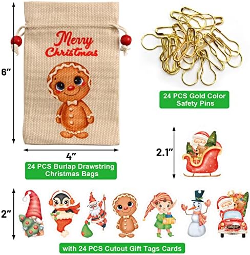 Ceiba copac Crăciun Goodie trata bomboane saci pentru copii 4x6 inch mici pânză groasă de sac cu cordon panza iuta cadou ambalaj