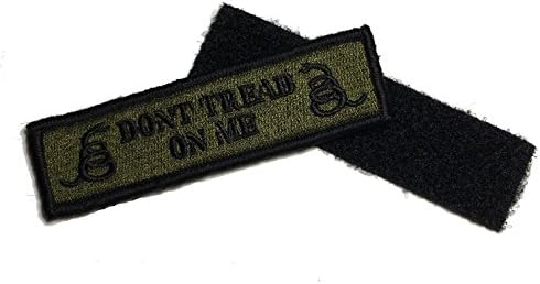 The Tactical Don't Tread On Me 1x3.5 OD Green Moral Patch de Empire Tactical SUA