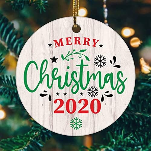 Crăciun fericit 2021 Ornament de Crăciun de Crăciun Ornament de Crăciun fericit Ornament ceramică Nume personalizat pentru