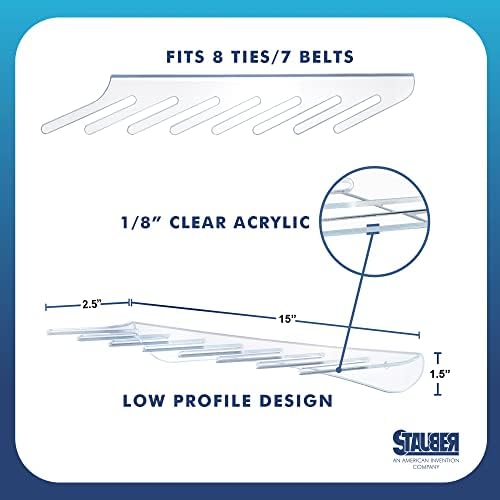 Stauber Best Belt and Tie Rack - Suport și afișare pentru montare pe perete