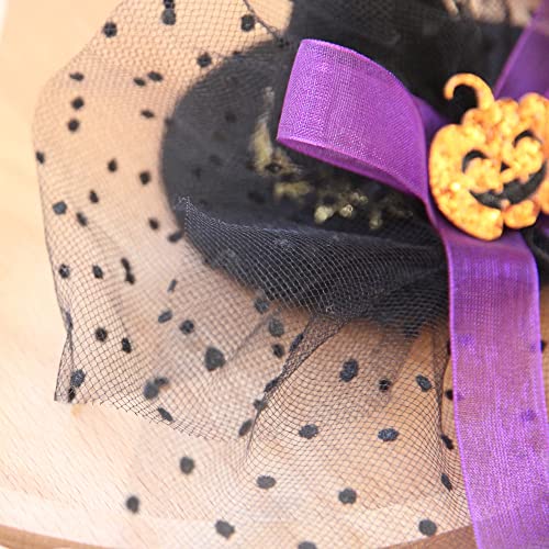 ZQgofpt 4pcs Halloween Clipuri de păr Halloween Glitter Lace Arcuri vrăjitoare Hat Clip Ghost Bat Păr Barrette Denumitori Miețuri