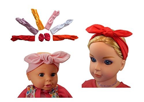 Baby Girl Headbands Set-pachet de 6 Hairbands-nod stil Hoop pentru nou-născut la pachet cu bonus Ebook pe copii mici Care &