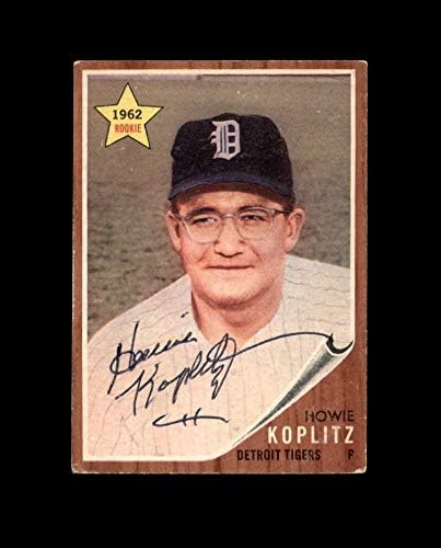Howie Koplitz semnat manual 1962 Topps Detroit Tigers Autograph